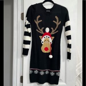 Christmas Rudolf Sweater Dress